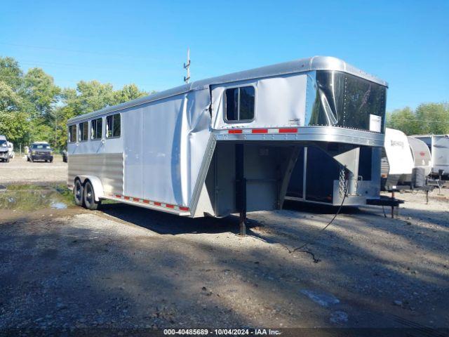  Salvage Featherlite Manufact Horse Trailer