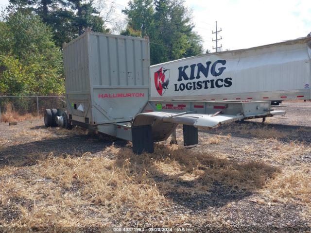  Salvage Hallibutron Services Mertz Semi Trailer W Sand