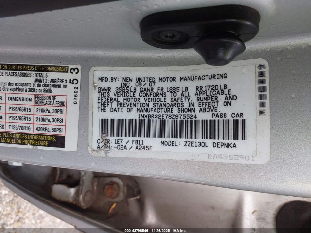 Toyota Corolla Le Image 6