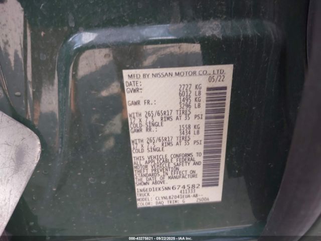 Nissan Frontier Sv 4x4 Image 18