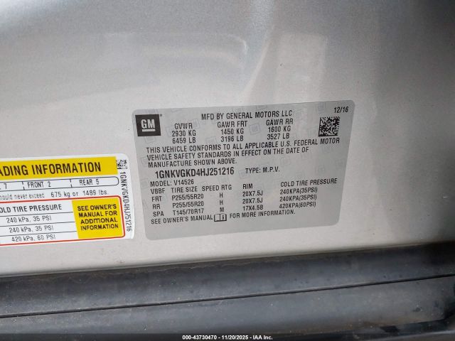 Chevrolet Traverse 1lt Image 6