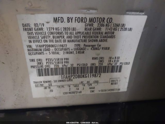 Ford Taurus Se Image 5