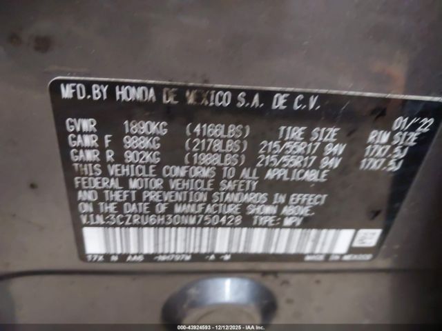 Honda HR-V Awd Lx Image 10