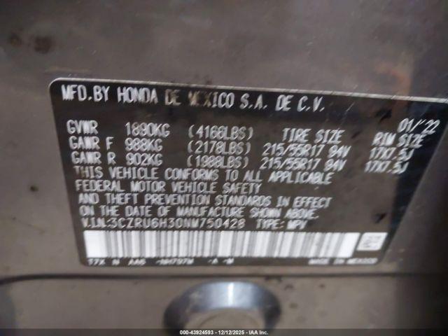 Honda HR-V Awd Lx Image 10