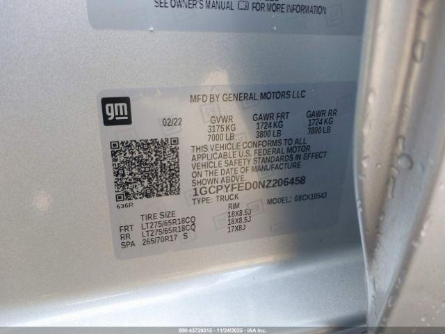 Chevrolet Silverado 1500 4wd  Short Bed Lt Trail Boss Image 17