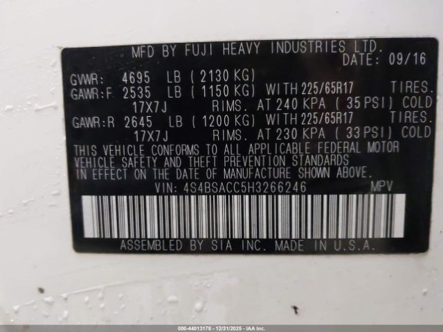 Subaru Outback 2.5i Premium Image 9