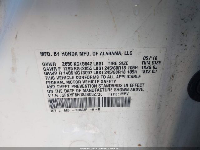 Honda Pilot Lx Image 16