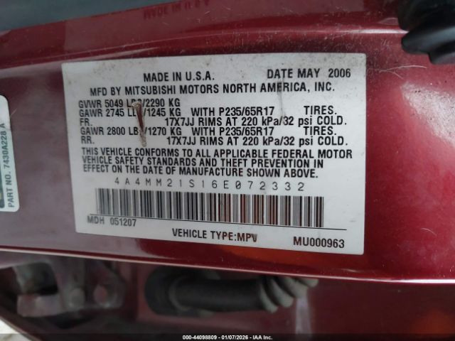 Mitsubishi Endeavor Ls Image 8