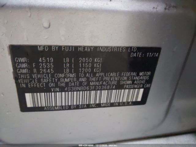 Subaru Legacy 2.5i Premium Image 16