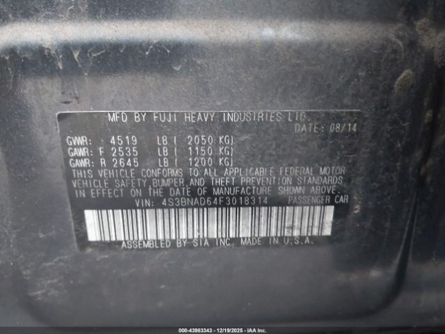 Subaru Legacy 2.5i Premium Image 8