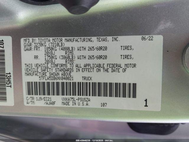 Toyota Tundra Sr5 Image 4